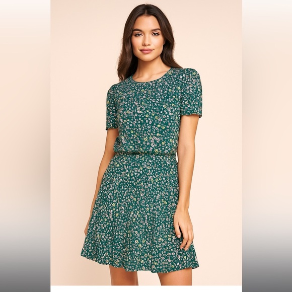 Caroll Paris Floral Top & Skirt Set spring formal classic designer luxury summer - Picture 1 of 6